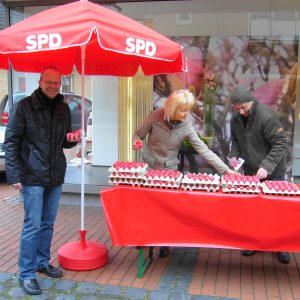 Frank Sundermann auf dem Recker Ostermarkt