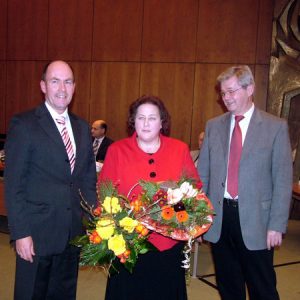 Erste Gratulanten für Irmgard Wilde